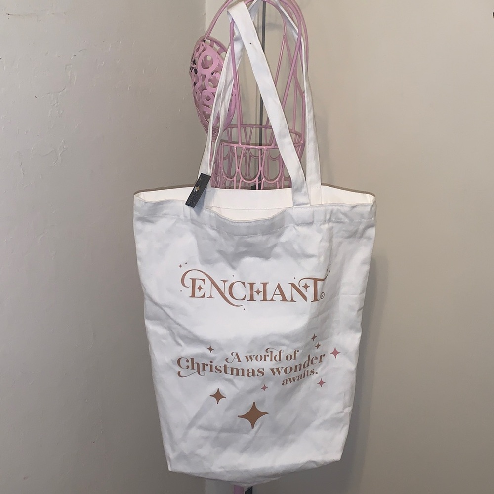 🎁NWT Enchant beige gold "Wonder" tote bag